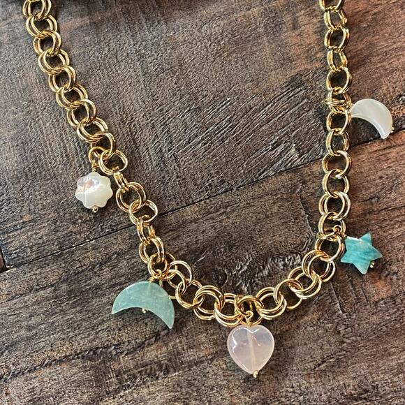 NEW FP x Luna Norte Celestial Quartz Layering Necklace - Picture 8 of 9